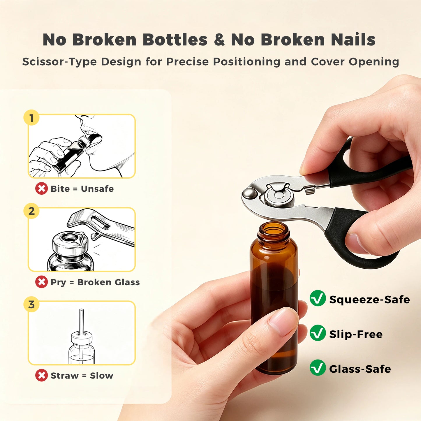 EasyGrip Stainless Steel Multi-Size Bottle Opener